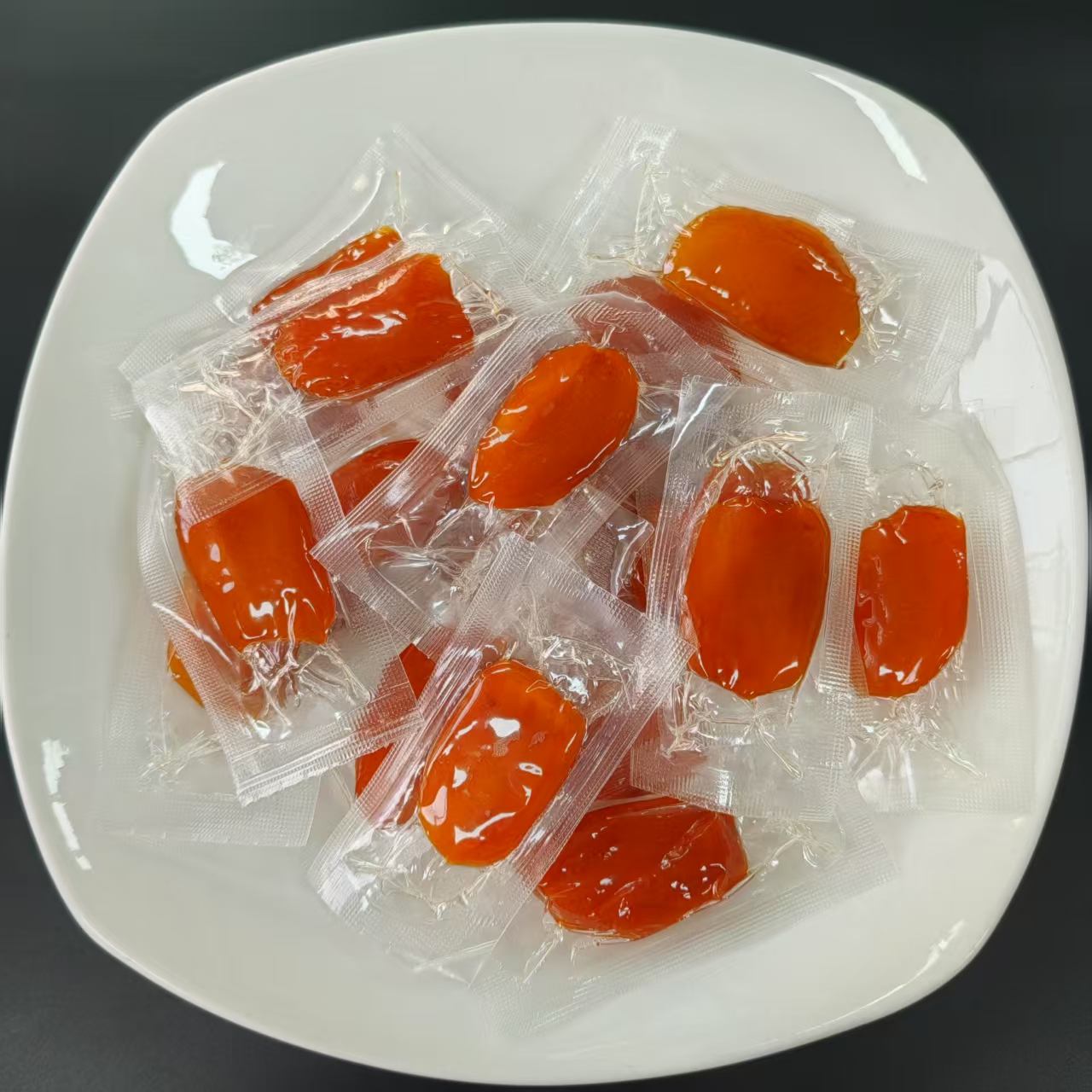 Dried apricot product display
