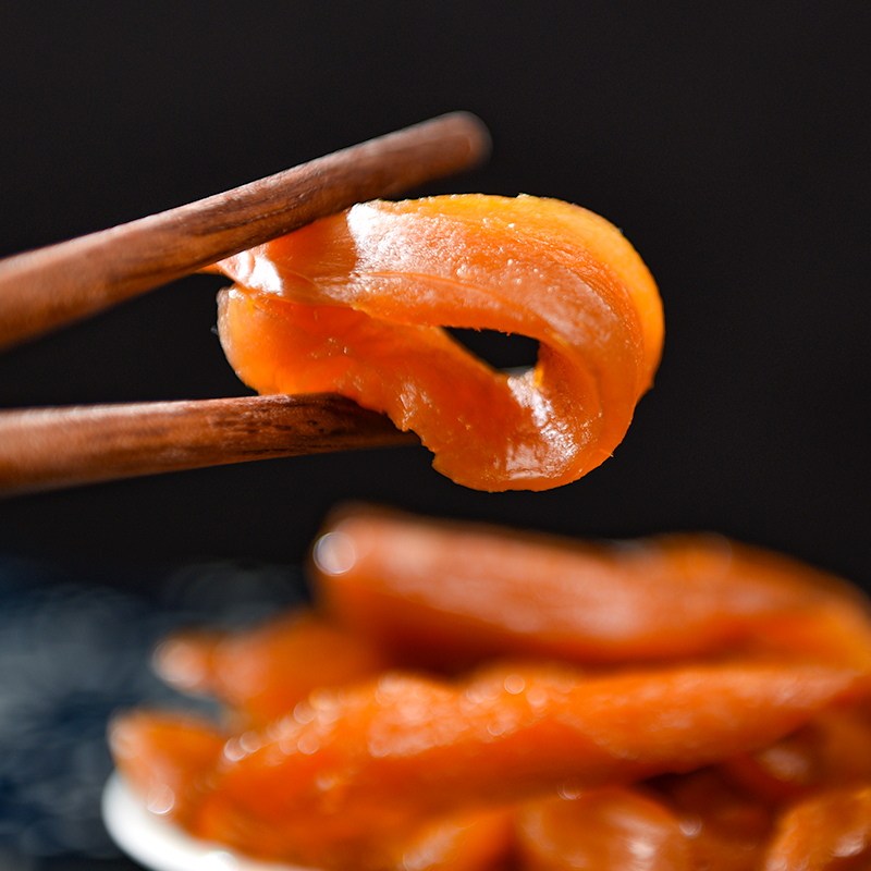 Dried sweet potato close up