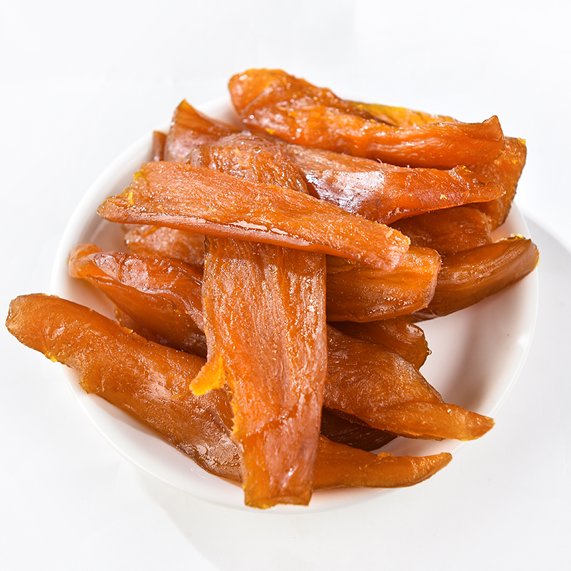 Dried sweet potato product display